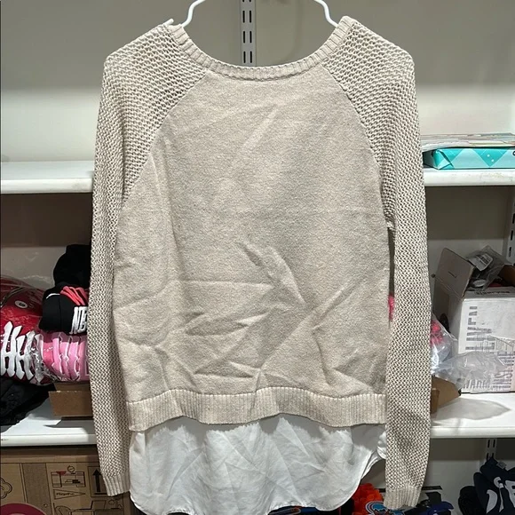 DKNY Beige Layered Sweater for Women - Picture 3 of 3